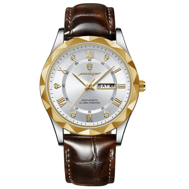 Austin | Luxury Leather Band Quartz Watch | 41mm