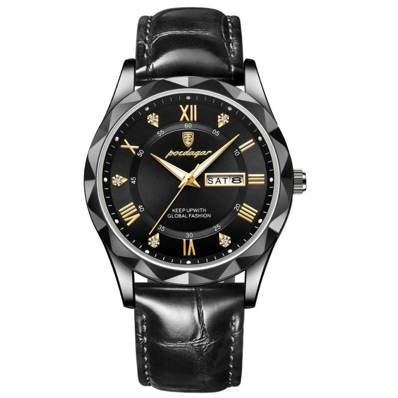 Austin | Luxury Leather Band Quartz Watch | 41mm