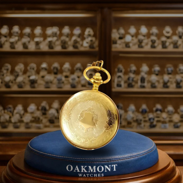 Argon | Engraved Gold Pocket Watch | 45mm