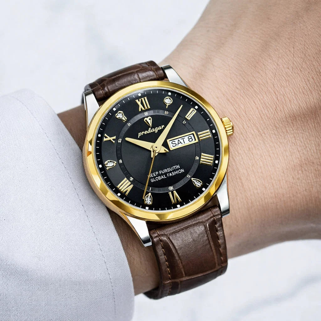 Austin | Luxury Leather Band Quartz Watch | 41mm