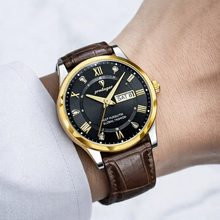 Austin | Luxury Leather Band Quartz Watch | 41mm