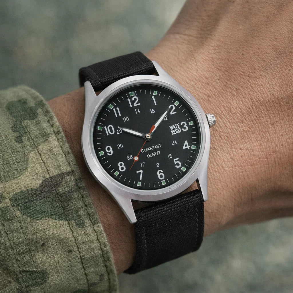 Mason | Rugged Field Watch with Durable Canvas Strap | 40mm